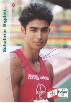 Schahriar Bigdali  Leichtathletik  Autogrammkarte  original signiert 