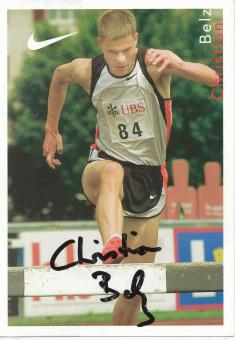 Christian Belz  Leichtathletik  Autogrammkarte  original signiert 