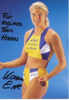 Karin Specht  Leichtathletik  Autogrammkarte  original signiert 