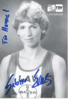 Sabine Everts  Leichtathletik  Autogrammkarte  original signiert 