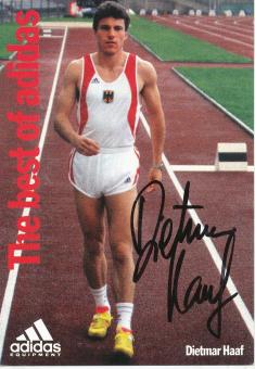 Dietmar Haaf  Leichtathletik  Autogrammkarte  original signiert 