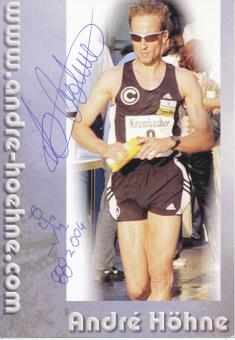 Andre Höhne  Leichtathletik  Autogrammkarte  original signiert 