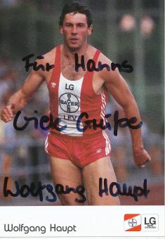 Wolfgang Haupt  Leichtathletik  Autogrammkarte  original signiert 