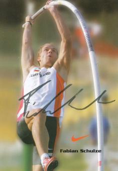 Fabian Schulze  Leichtathletik  Autogrammkarte  original signiert 