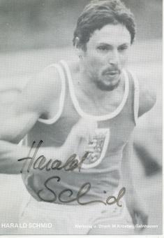 Harald Schmid  Leichtathletik  Autogrammkarte  original signiert 