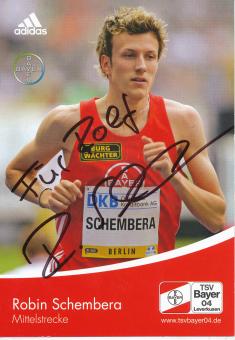 Robin Schembera  Leichtathletik  Autogrammkarte  original signiert 