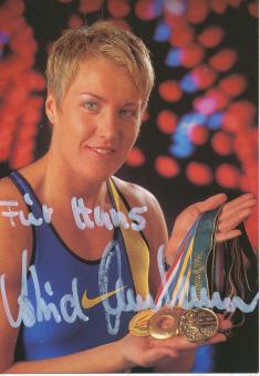 Astrid Kumbernuss  Leichtathletik  Autogrammkarte  original signiert 