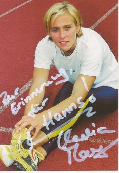 Claudia Marx  Leichtathletik  Autogrammkarte  original signiert 