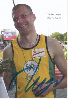 Tobias Unger  Leichtathletik  Autogrammkarte  original signiert 