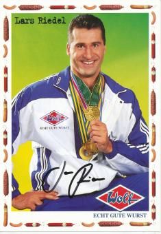 Lars Riedel  Leichtathletik  Autogrammkarte  original signiert 
