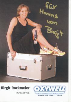Birgit Rockmeier  Leichtathletik  Autogrammkarte  original signiert 