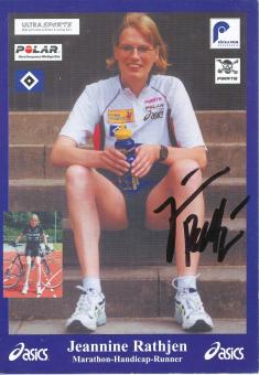 Jeannine Rathjen  Leichtathletik  Autogrammkarte  original signiert 