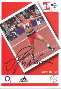Steffi Nerius  Leichtathletik  Autogrammkarte  original signiert 