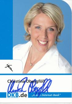 Christina Obergföll  Leichtathletik  Autogrammkarte  original signiert 