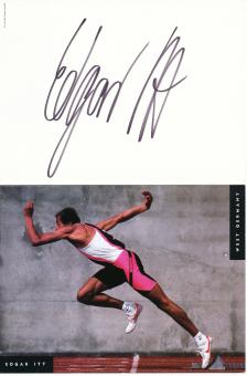 Edgar Itt   Leichtathletik  Autogrammkarte  original signiert 