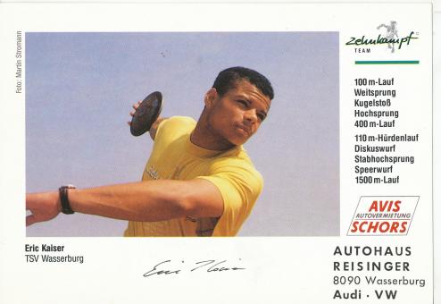 Eric Kaiser   Leichtathletik  Autogrammkarte  original signiert 