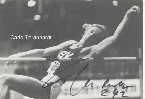 Carlo Thränhardt  Leichtathletik  Autogrammkarte  original signiert 