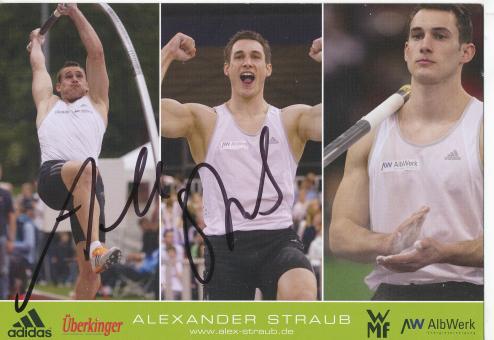 Alexander Straub  Leichtathletik  Autogrammkarte  original signiert 