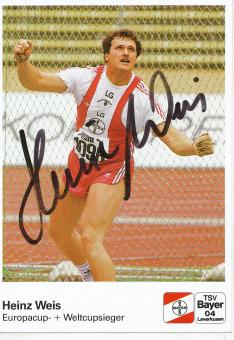 Heinz Weis  Leichtathletik  Autogrammkarte  original signiert 