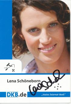 Lena Schöneborn  Leichtathletik  Autogrammkarte  original signiert 