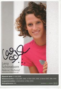 Lena Schöneborn  Leichtathletik  Autogrammkarte  original signiert 