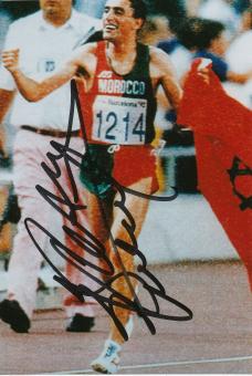 Khalid Skah  Marokko  Leichtathletik  Autogramm Foto original signiert 