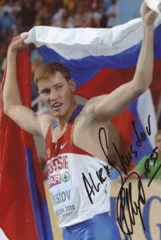 Alexander Shustov  Rußland  Leichtathletik  Autogramm Foto original signiert 