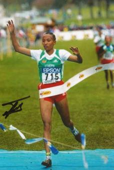 Meselech Melkamu  Äthiopien  Leichtathletik  Autogramm Foto original signiert 
