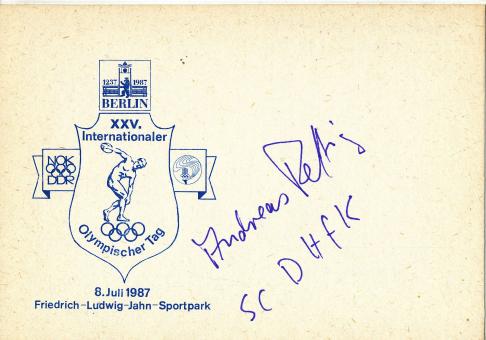 Andreas Rettig  DDR  Leichtathletik Autogramm Karte original signiert 