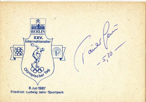 Rainer Lewin  DDR  Leichtathletik Autogramm Karte original signiert 