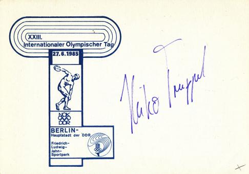 Heiko Truppel  DDR  Leichtathletik Autogramm Karte original signiert 