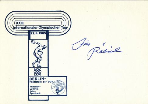 Iris Rädisch  DDR  Leichtathletik Autogramm Karte original signiert 