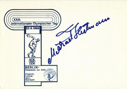 Michael Heilmann  DDR  Leichtathletik Autogramm Karte original signiert 