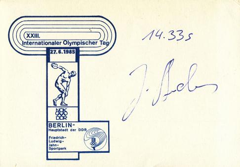 Jens Anders  DDR  Leichtathletik Autogramm Karte original signiert 