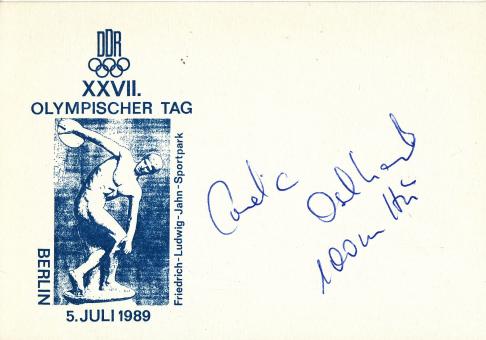 ?  DDR  Leichtathletik Autogramm Karte original signiert 