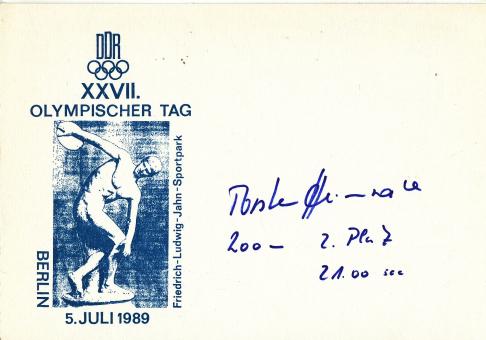 Thorsten Heimrath  DDR  Leichtathletik Autogramm Karte original signiert 
