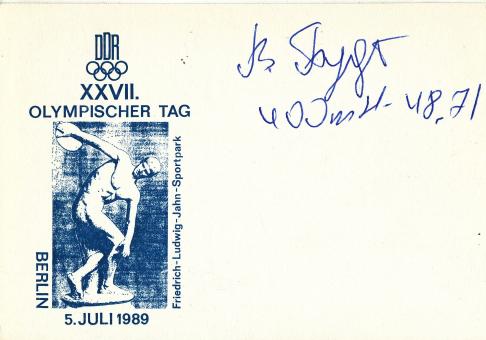 Wladimir Burljko  DDR  Leichtathletik Autogramm Karte original signiert 