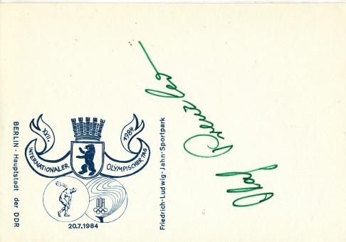 Olaf Prenzler  DDR  Leichtathletik Autogramm Karte original signiert 