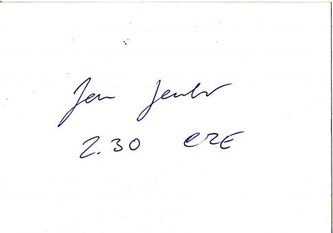 Jan Janka  CSSR  Leichtathletik Autogramm Karte original signiert 