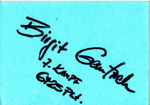 Birgit Gautzsch   Leichtathletik Autogramm Karte original signiert 