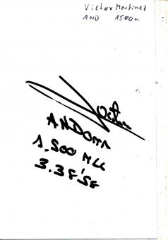 Victor Martinez  Andorra  Leichtathletik Autogramm Karte original signiert 