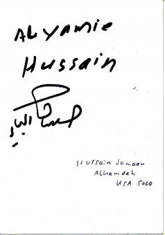 Hussain Jamaan  USA  Leichtathletik Autogramm Karte original signiert 