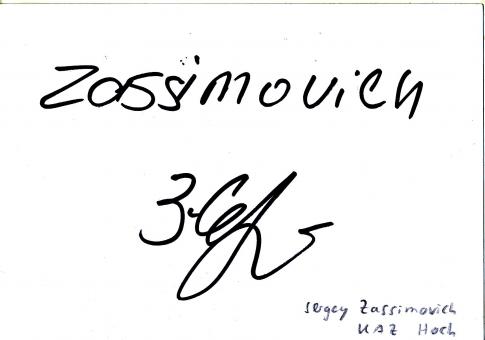 Sergey Zassimovich  Kasachstan  Leichtathletik Autogramm Karte original signiert 