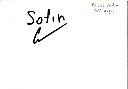 Pavel Sofin  Rußland  Leichtathletik Autogramm Karte original signiert 