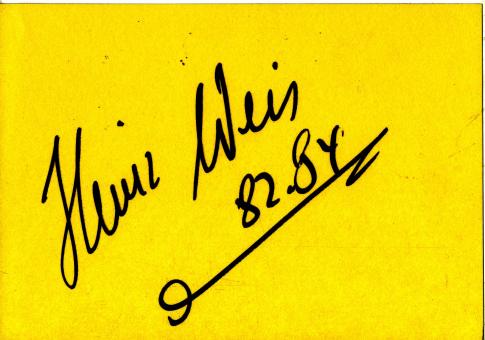 Heinz Weis  Leichtathletik Autogramm Karte original signiert 