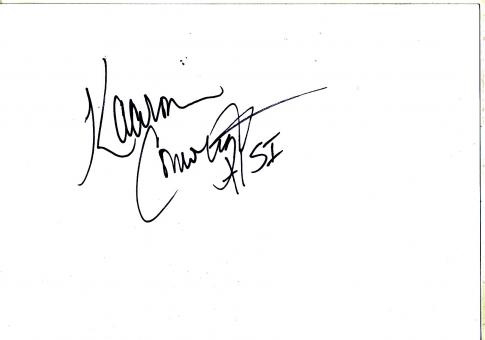 Kaaron Conwright   Leichtathletik Autogramm Karte original signiert 