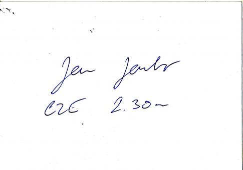 Jan Janka  CSSR  Leichtathletik Autogramm Karte original signiert 