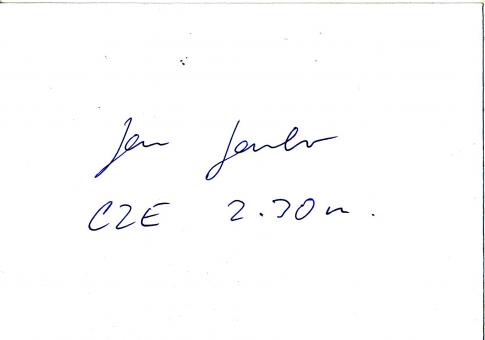 Jan Janku  CSSR  Leichtathletik Autogramm Karte original signiert 