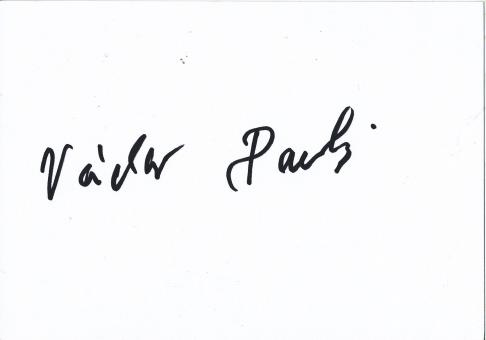 Vaclav Pavlis † 2007   CSSR  WM 1958  Fußball Autogramm Karte original signiert 