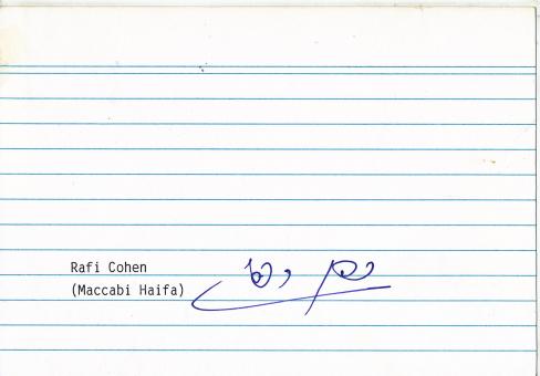 Rafi Cohen  Maccabi Haifa  Fußball  Autogramm Karte original signiert 